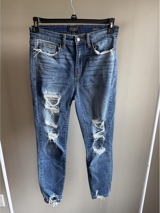 Judy Blue Denim - Judy Blue skinny fit distressed jeans